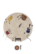 Music Round Rug