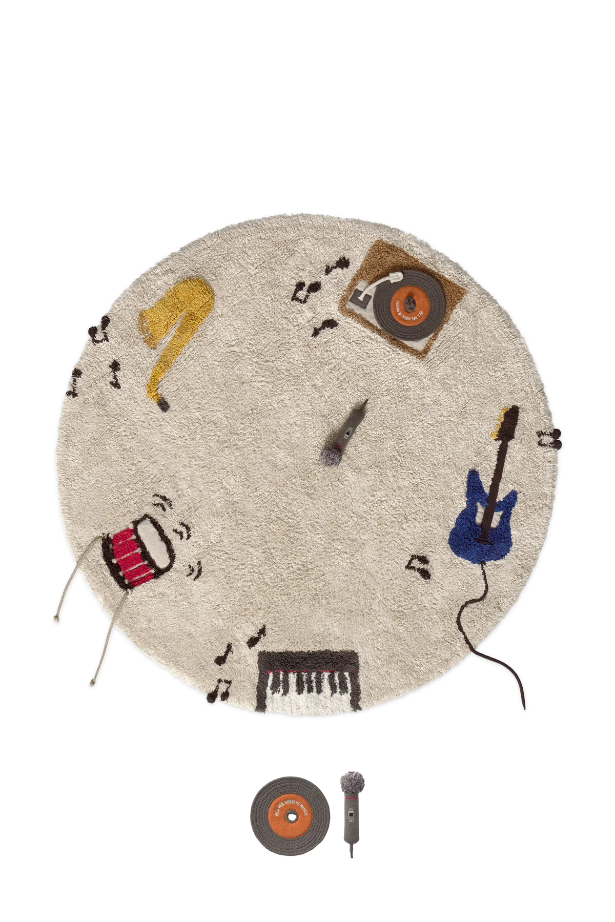 Music Round Rug