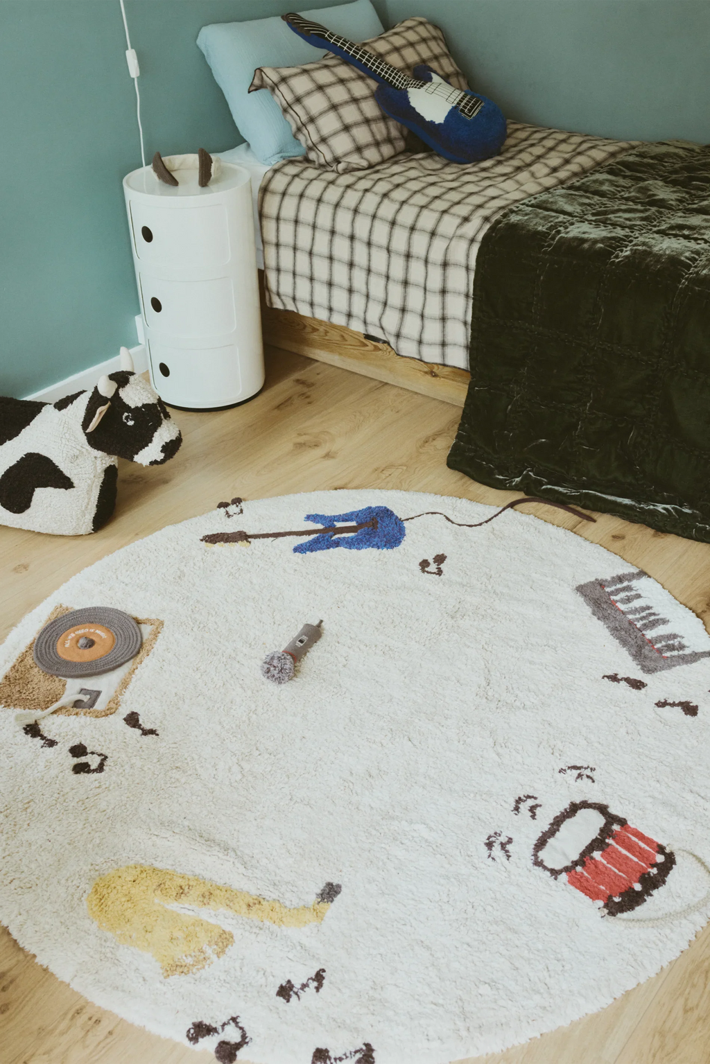 Music Round Rug