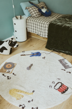 Music Round Rug