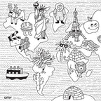 Mini atlas - Coloring pocket