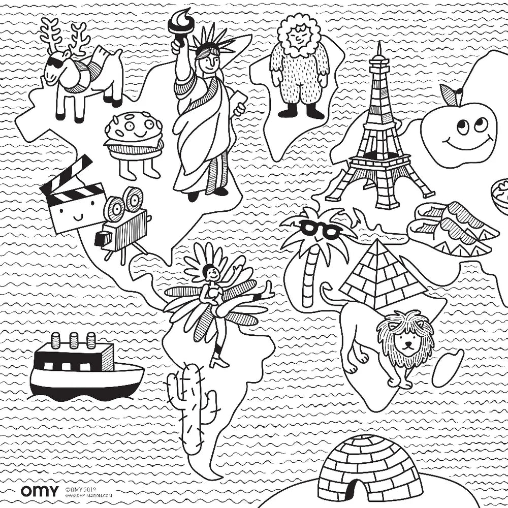Mini atlas - Coloring pocket