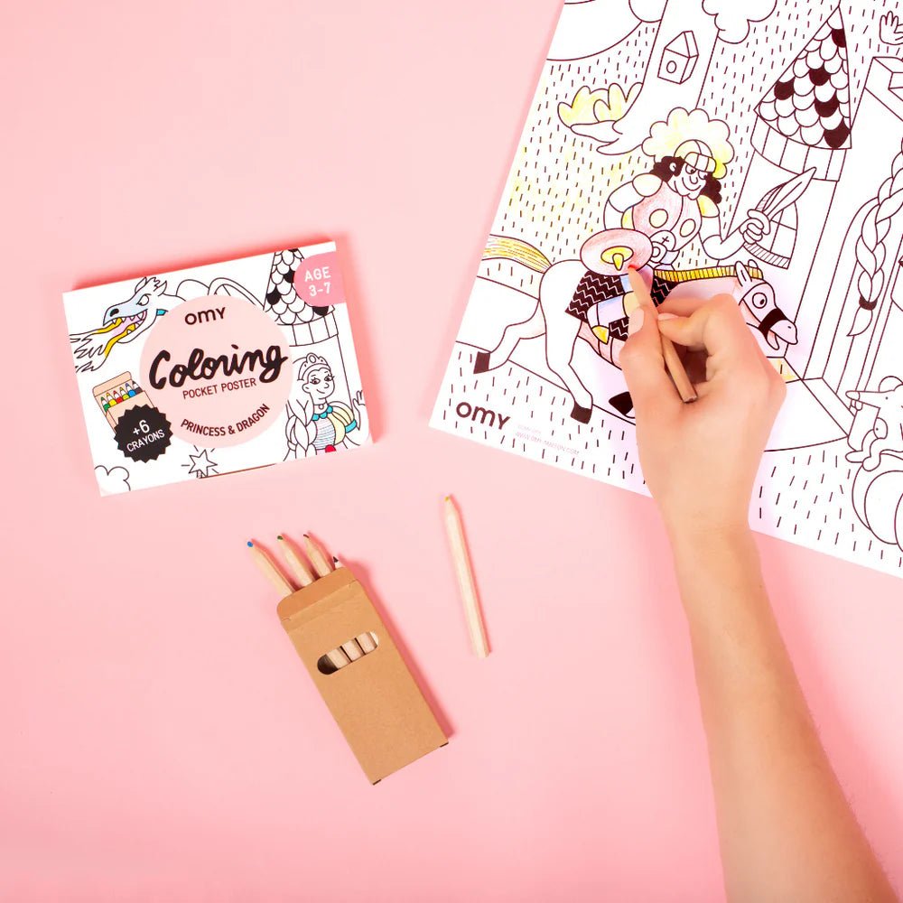 Princesses and dragons - Coloring pocket