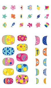 Nail stickers Glitter - Flower