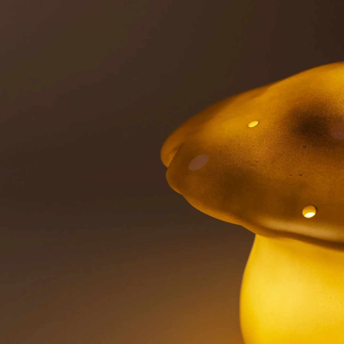Medium Mushroom Night Lamp, Gold