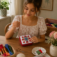 Floral  Needlepoint Bag Kit