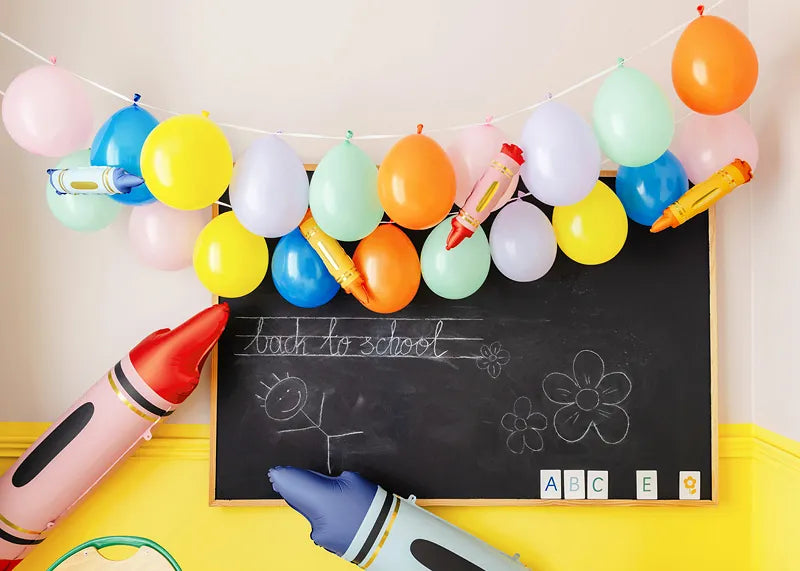 Foil balloons for garlands Crayon