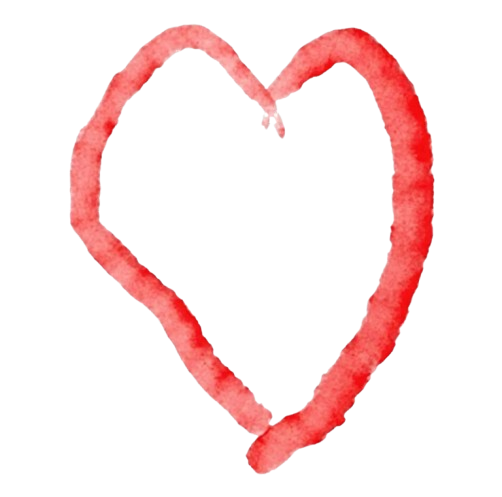 Bordered Red Heart