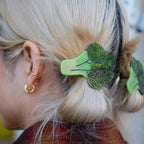 Broccoli Alligator Hair Clip