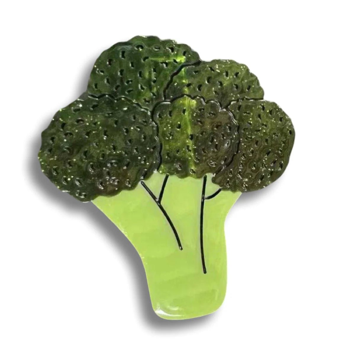 Broccoli Alligator Hair Clip