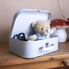 Morris Bear with Clothes in a Case