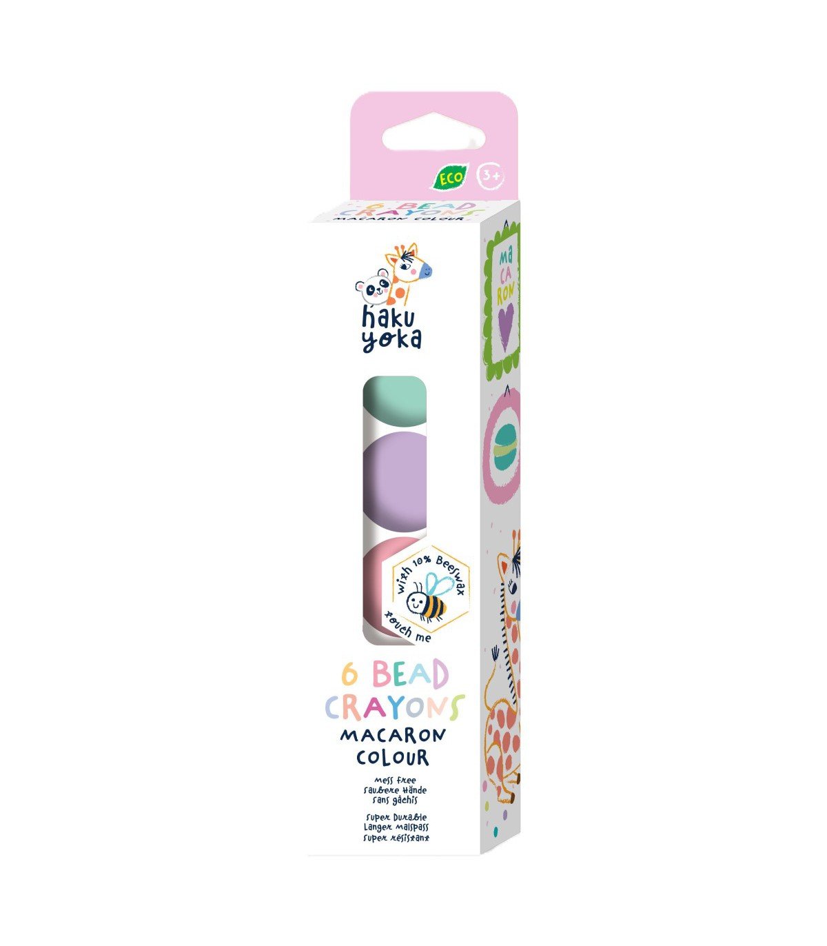 6 Bead Crayons Macaron Colours