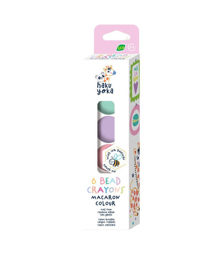 6 Bead Crayons Macaron Colours