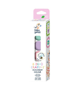 6 Bead Crayons Macaron Colours