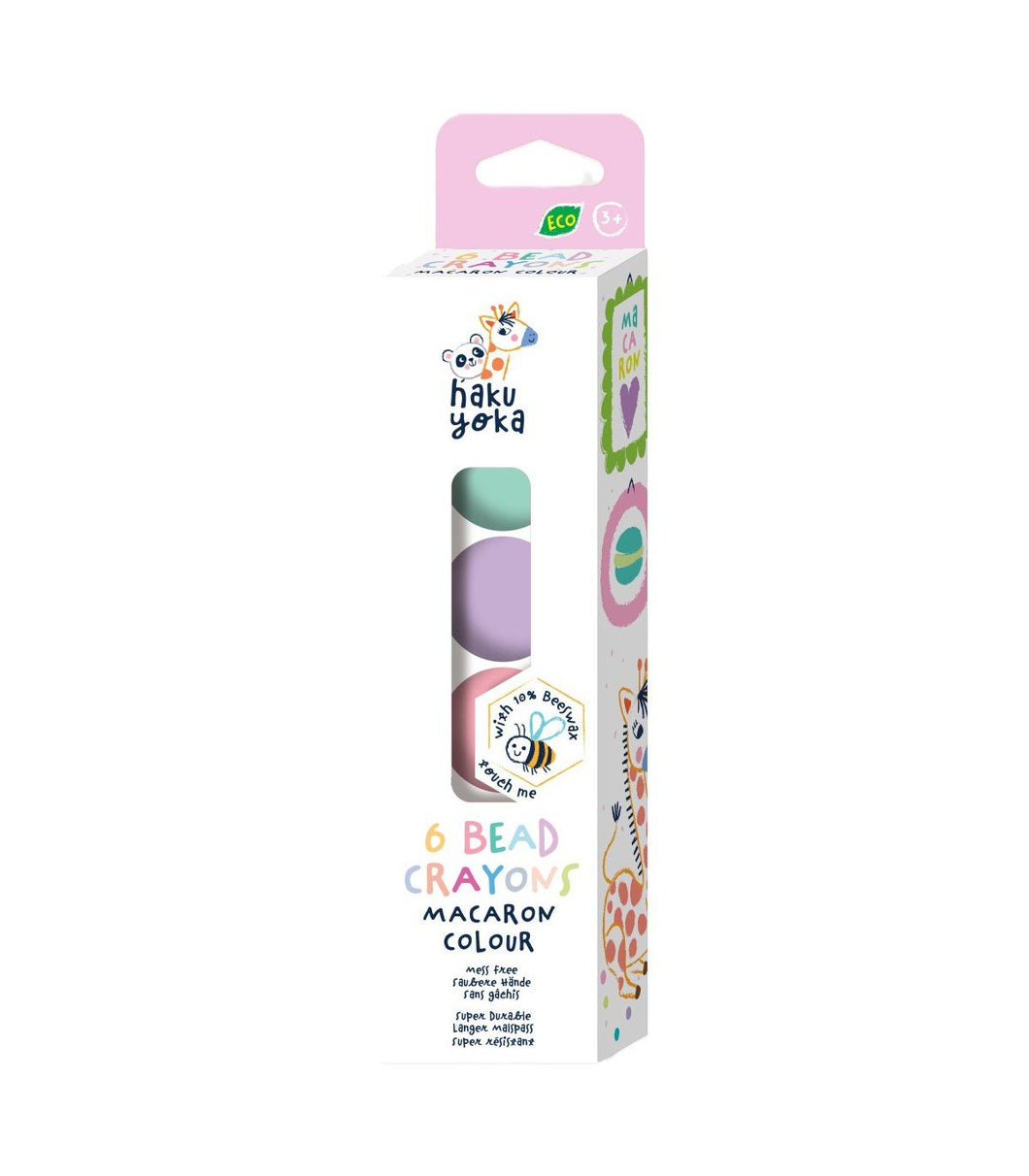 6 Bead Crayons Macaron Colours