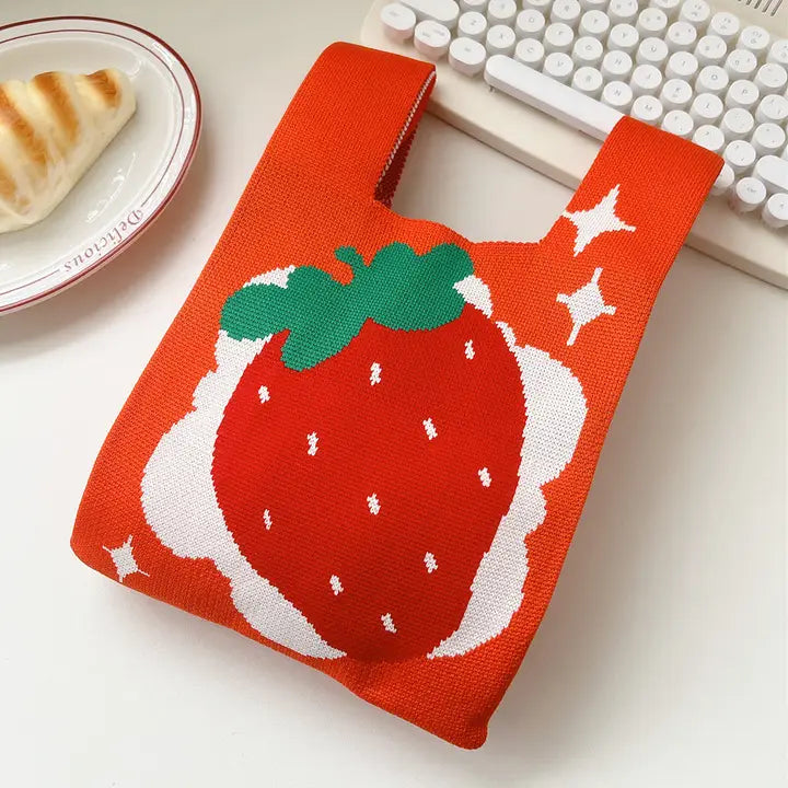 Dainty Tote- Strawberry Red