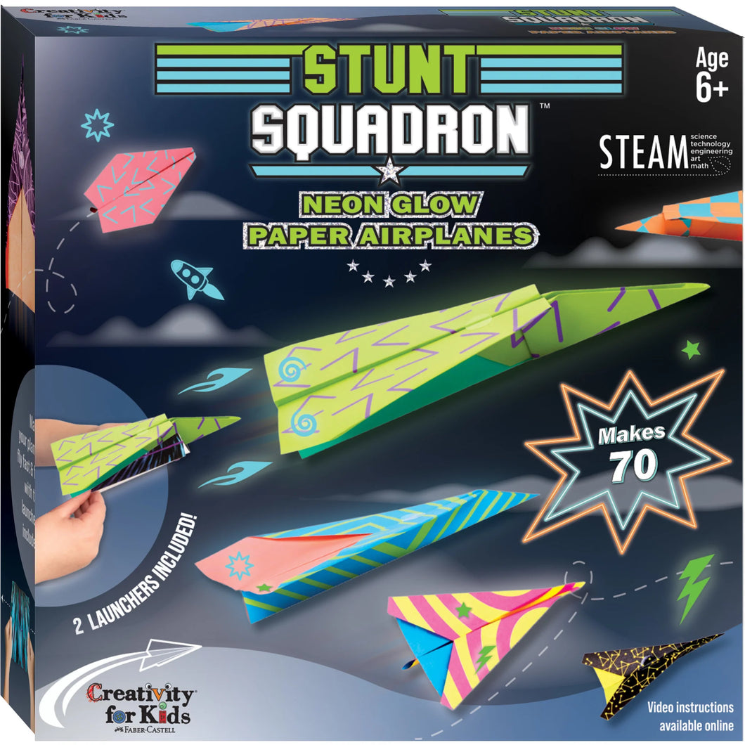 Stunt squadron neon glow paper