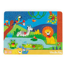 Puzzle sonoro animales de madera