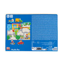 Puzzle sonoro ciudad de madera