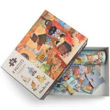 4 mini puzzles Comidas (4 x 12 piezas)