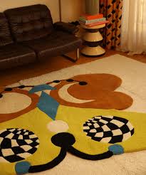 Melody Moon Butterfly Rug Lemon Large