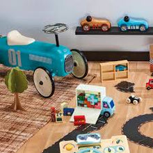 Blue Aqua Vintage Ride on Car