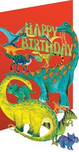 Dino Mighty Birthday Laser Card