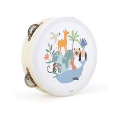 Wooden Tambourine Animals of the World
