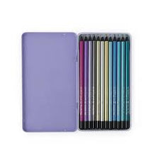 12 lápices colores metalizados Comètes