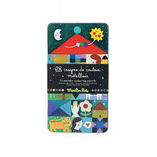 12 lápices colores metalizados Comètes