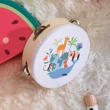 Wooden Tambourine Animals of the World