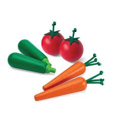 Fresh Produce Set B (Carrots, Zucchinis & Tomatoes)