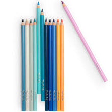 12 lápices de colores + tarjetas El jardín del molino