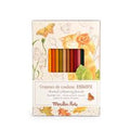 12 lápices de colores + tarjetas El jardín del molino