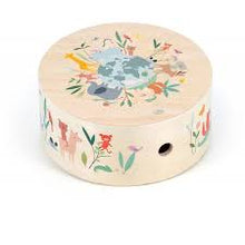 Wooden Cajon Drum Animals of the World