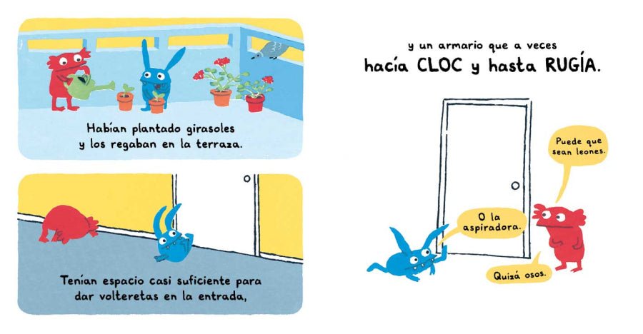 Alfonsito, ¡hay barro en el techo!