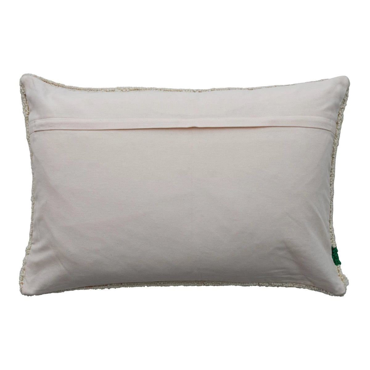 Cotton Blend Tufted Lumbar Pillow with Snake