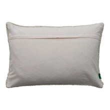 Cotton Blend Tufted Lumbar Pillow with Snake