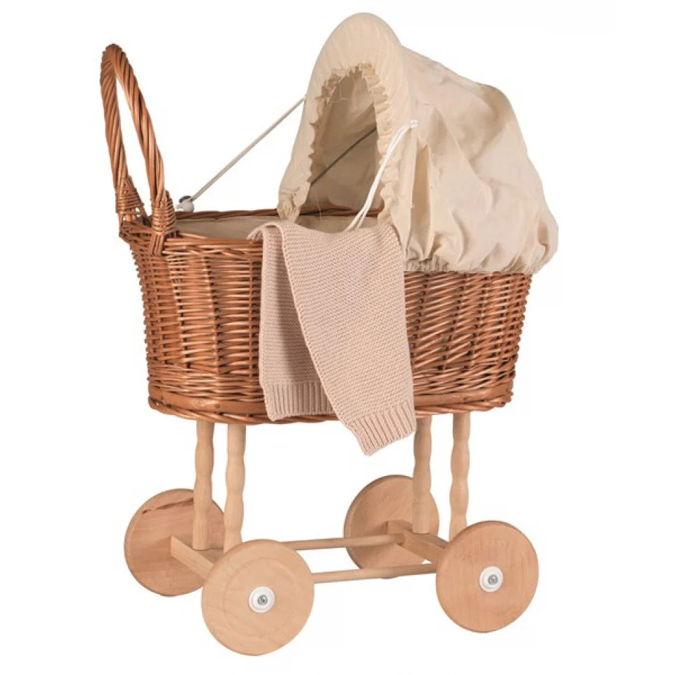 Egmont Toys Pram Wicker Eggshell