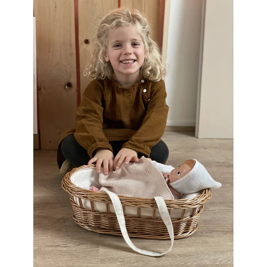 Egmont Toys Wicker Carry Cot