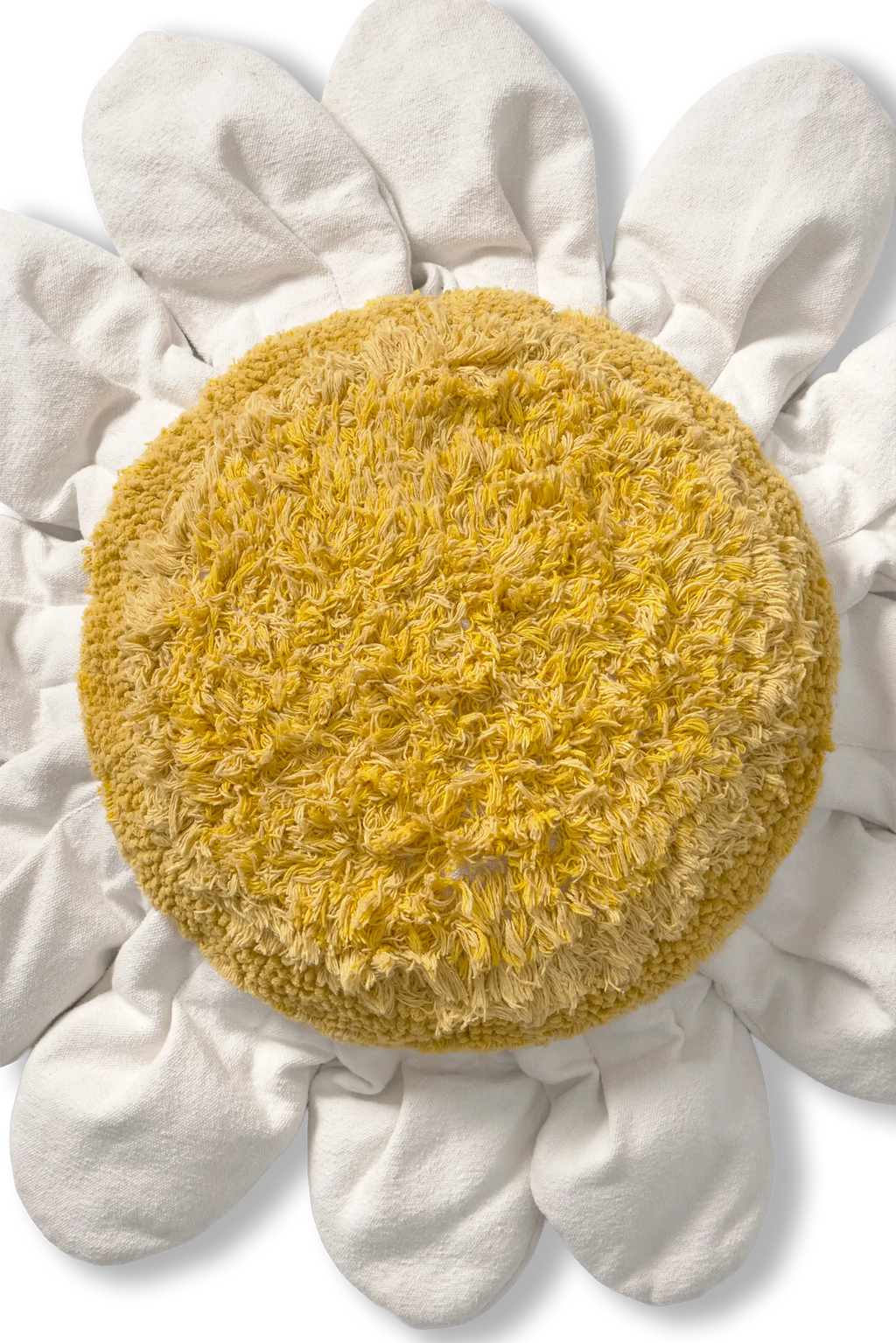 Floor Cushion White Daisy