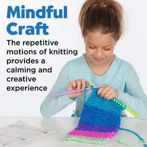 Learn to knit pocket scarf