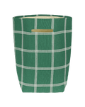 Vibes Large Storage Basket Green White Windowpane