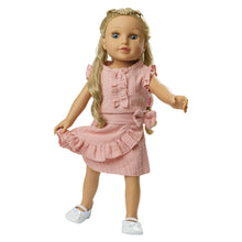 Falda cruzada para muñeca color Rosa ( 2 tallas)