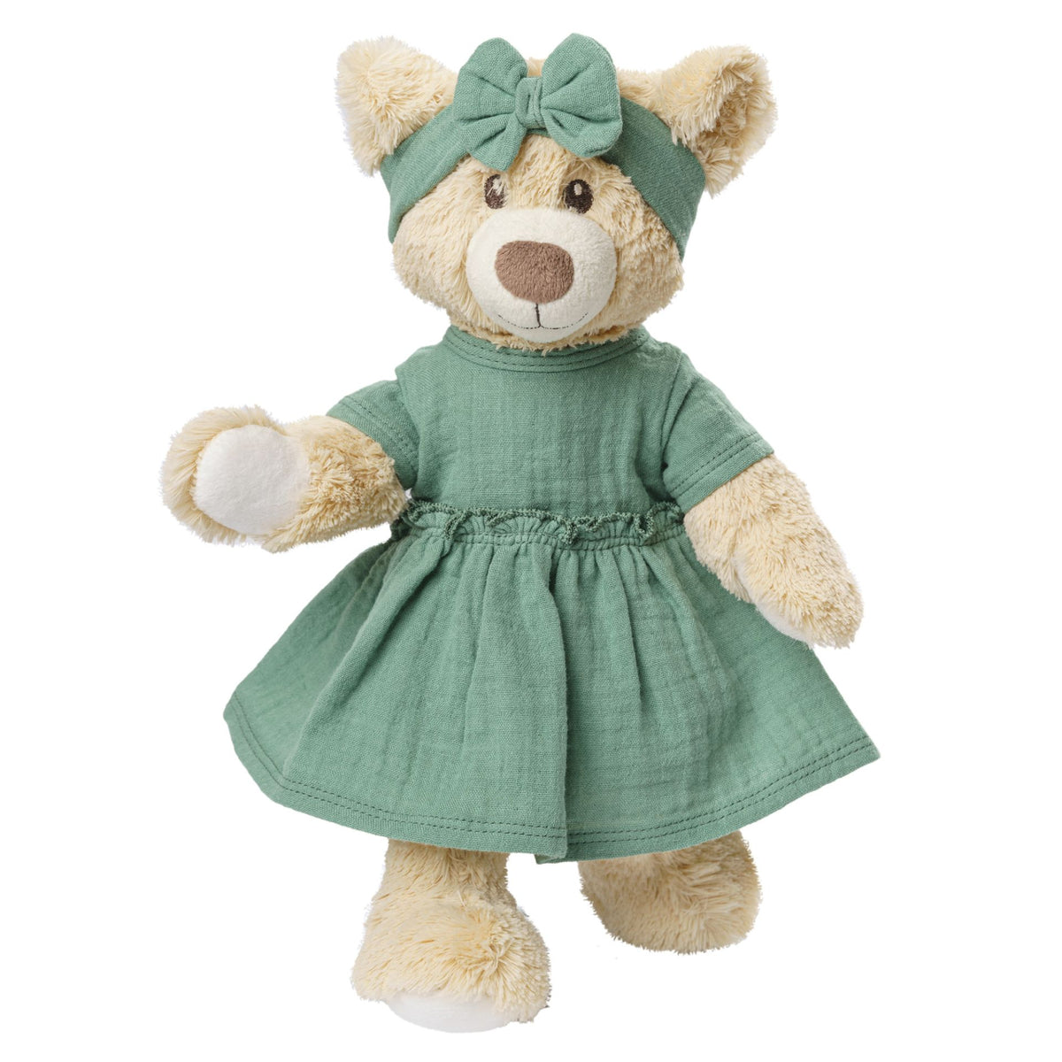 Vestido Verde Para Muñeca ( 2 tallas)