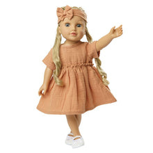 Vestido Color Caramelo Para Muñeca ( 2 tallas)