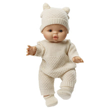 Pelele de punto blanco para muñeca ( 2 tallas)
