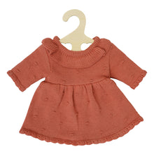 Vestido de punto para muñeca Color Melocotón ( 2 tallas)