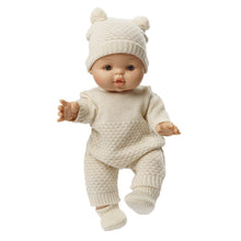 Conjunto Blanco  de muñeca de punto
