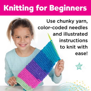 Learn to knit pocket scarf